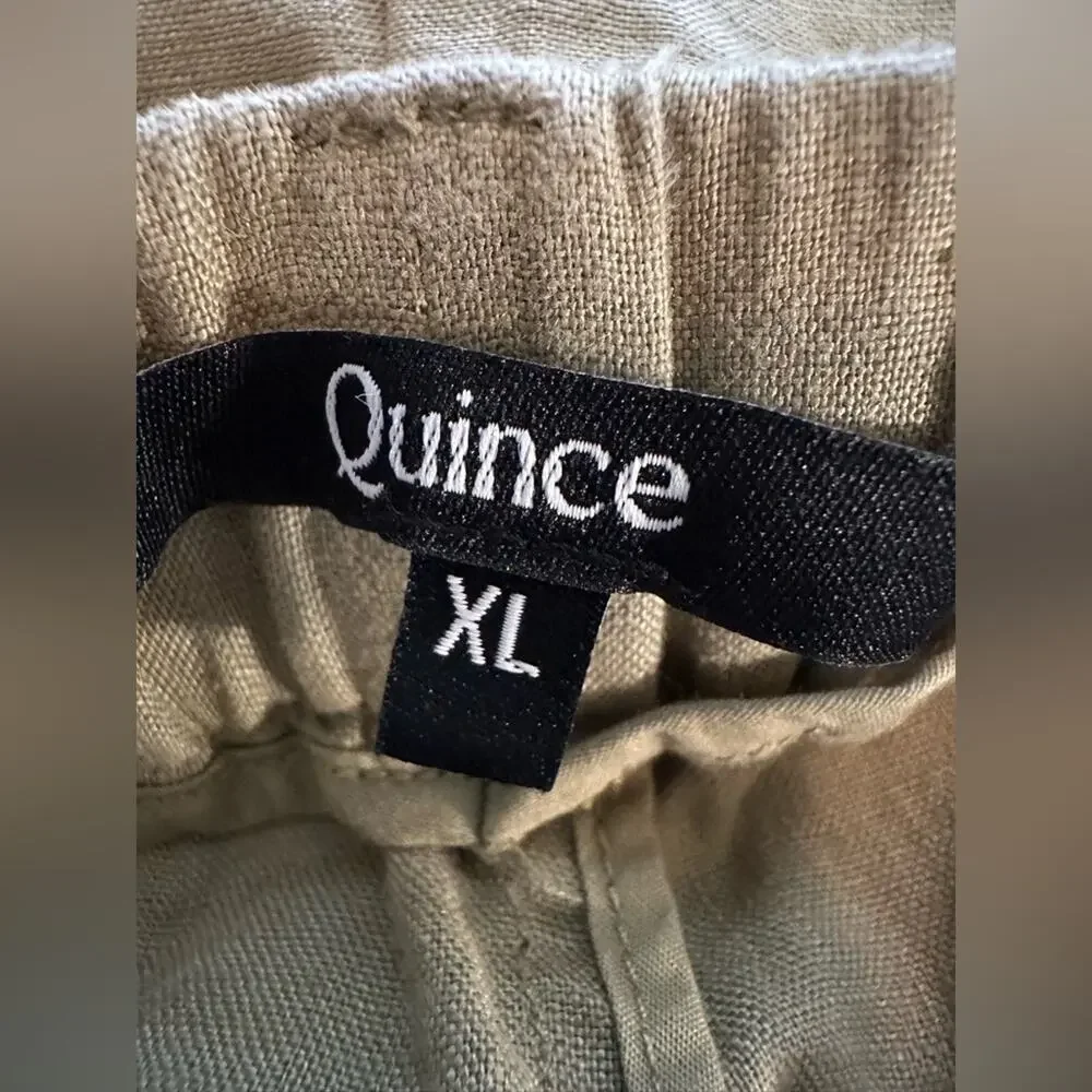 Quince 100% European Linen Pants XL Army
